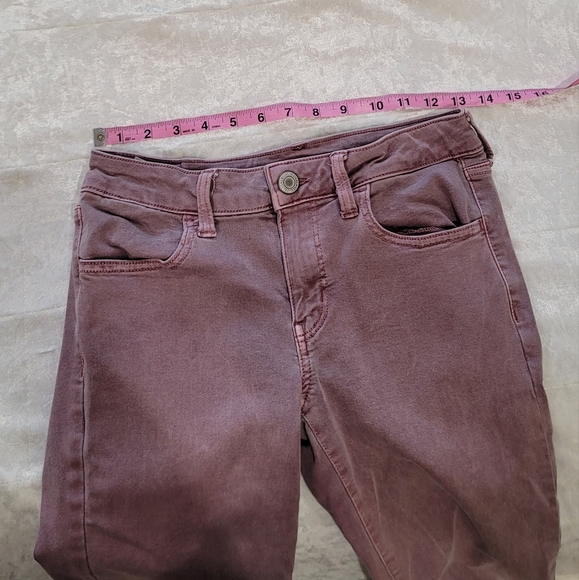 American Eagle Outfitters Mauve Skinny Jeans - Picture 6 of 8